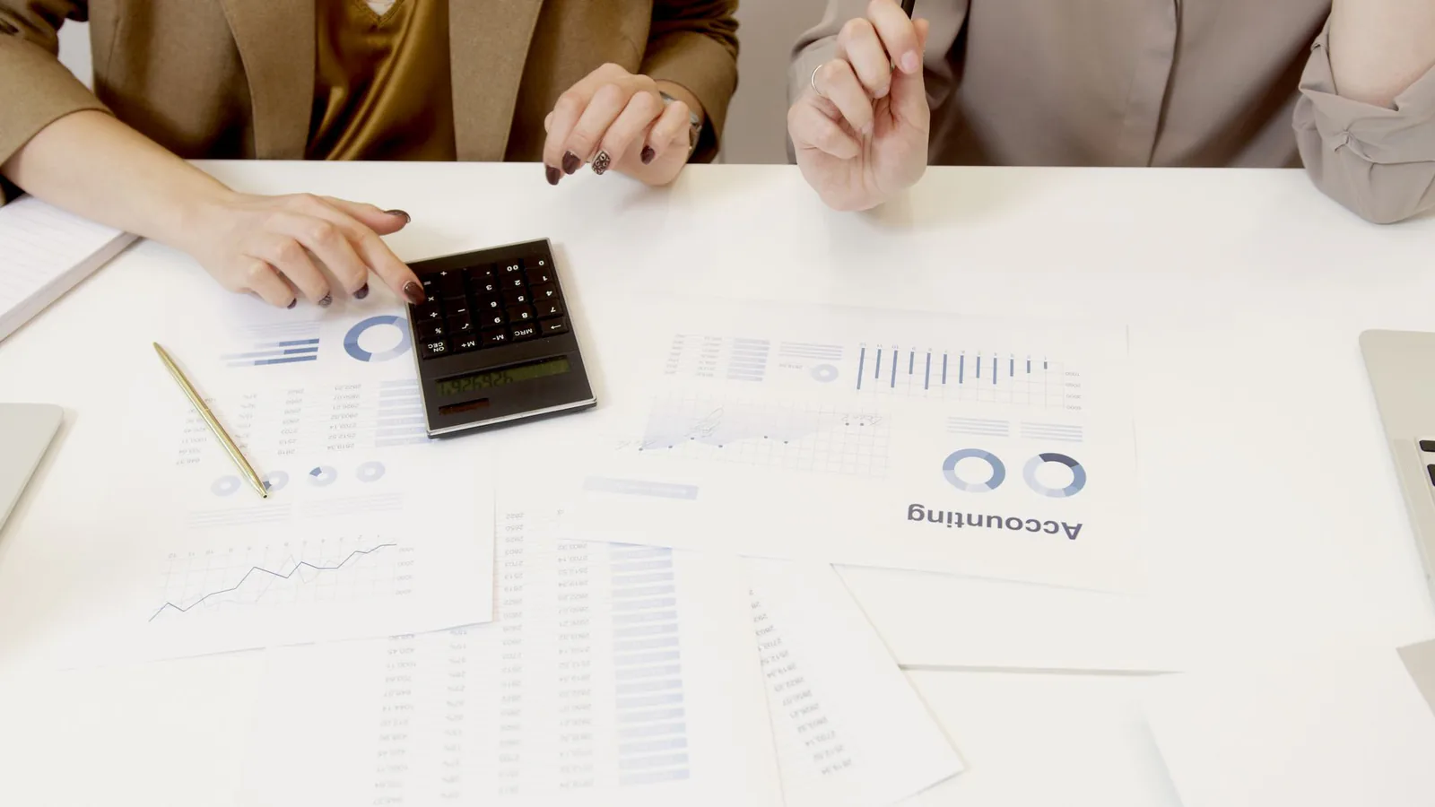 Accounting software with financial reports