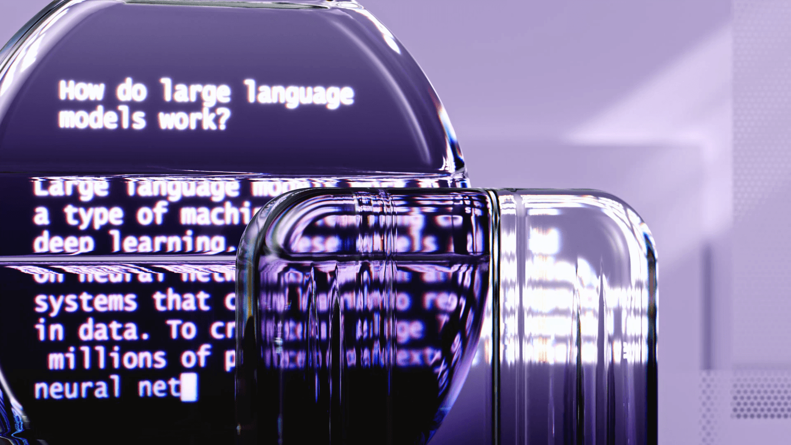 Abstract representation of large language model output with embedded provenance signals